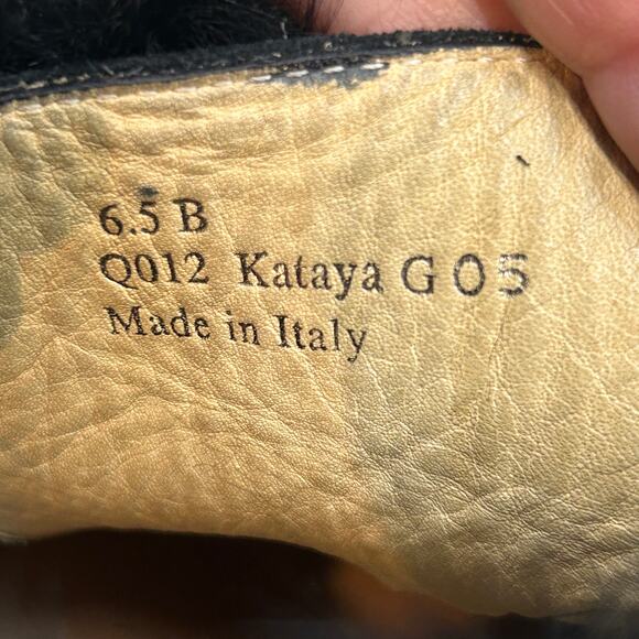 COACH Kataya Black Suede and rabbit fur Wedge Booties size 6.5 - Picture 9 of 12